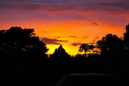 a Colorado summer sunset - I don&#039;t think I&#039;ve ever seen a sky like this!