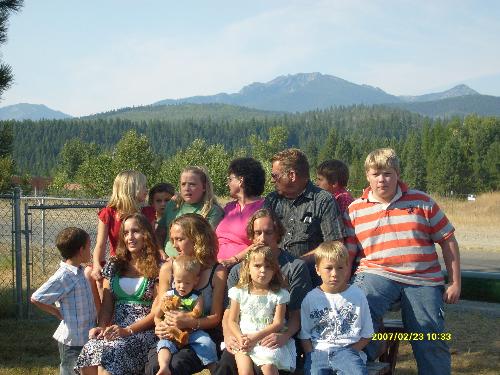 me and my large family - well minus the few who didn't come