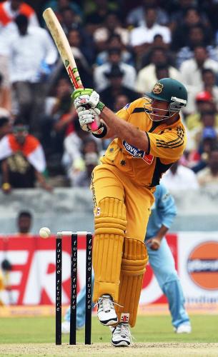 Adam Gilchrist - Adam Gilchrist playing a shot