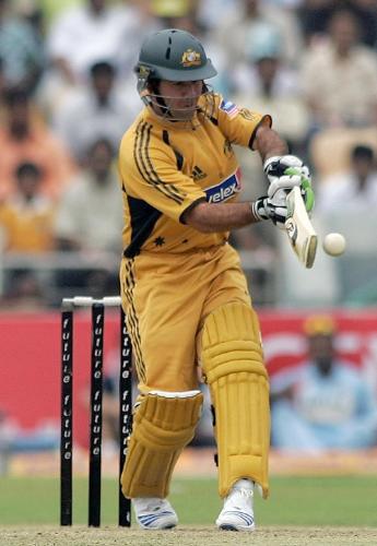 Ricky Ponting - Ricky Ponting playing a great shot against India