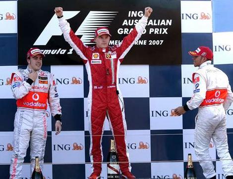 kimi wins - kimi wins the australian grand prix