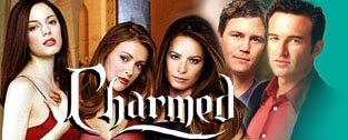 Charmed - Promotional picture of some of the main cast members of Charmed the series. From left to right: Rose McGowan-Paige Matthews,Alyssa Milano-Phoebe Halliwell, Holly Marie Combs-Piper Halliwell, Brian Krause-Leo Wyatt, Julian McMahon-Cole Turner