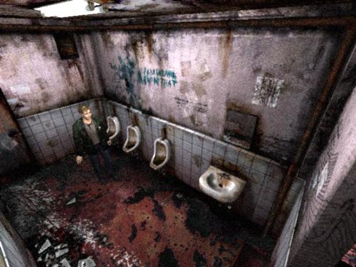 Silent Hill 2 bathroom - This is a picture of a bathroom in silent hill 2. very disturbing right?