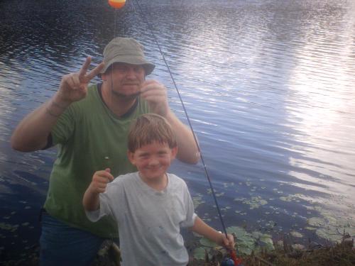 His second fish - My boy with 2nd fish