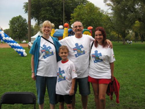 Me & Family - taken prior to the start of the Walk for Autism