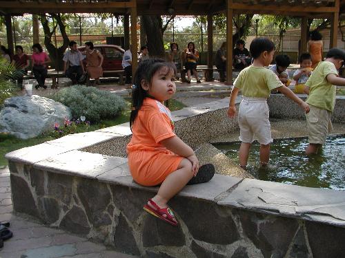 my cute daughter - child to be alone....