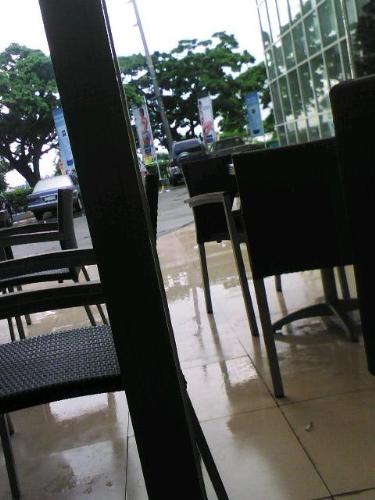 Chairs - View from the inside of my favorite Starbucks branch.