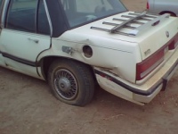 Back end of wrecked car - This is the back end of my car