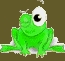 Frog Winking - Here is a cute frog winking