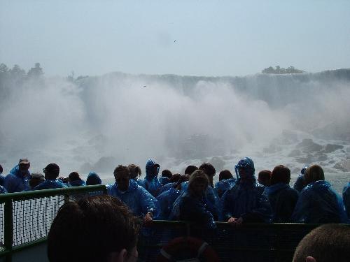 Niagara Falls - View of falls from Maid of the Mist boat.