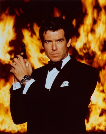 The name is Bond... James Bond  - Pierce Brosnan as James Bond (agent double-o-seven) in GoldenEye. This was the first Bond Movie with Brosnan and a great comeback of 07 series, too :D