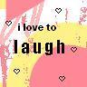 love to laugh - pink i love to laugh icon