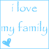 i love my family - blue icon i love my family