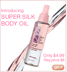 New Skin So Soft body oil! only $4.99! - 15 ml 4.2 fl. oz Super Silk Body Oil Spray. Shake to blend a double layer of leave-on oils that go on smooth, stay on silky-never greasy. Skin feels touchably soft and velvety smooth. Normally $8.00