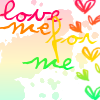 love me for me - rainbow icon love me for me