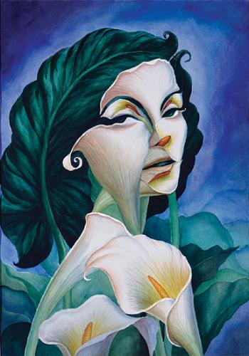 woman of substance - woman of substance painting by octavio ocampo