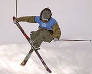 Freeskiing - TJ Schiller throwing it down at X-Games with a sick fakie 10 mute