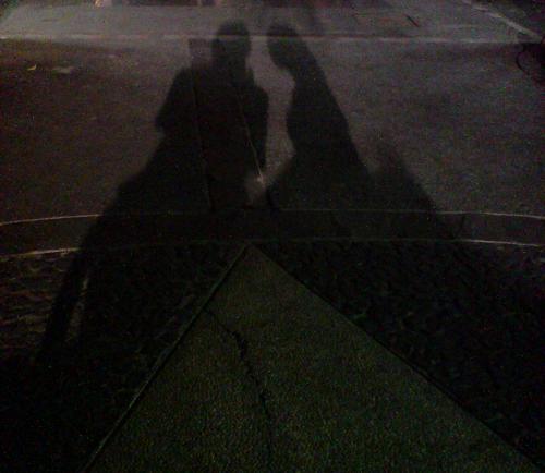 shadows - two shadows bound to be entwined in the night