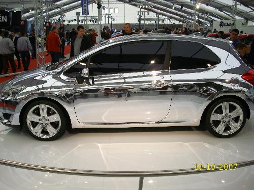 Silver car - this is a painted in silver car