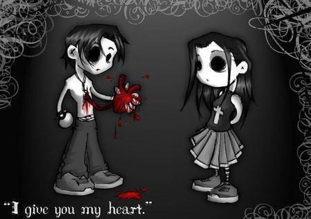 Emo - a picture of an emo girl and boy