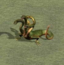 Heroes 4 - Chaos / Asylum Creatures: Hydra - Hydra Health: 250 Damage: 28-60 Population: 2 4000 Gold + 2 Mercury 	Shots: N/A Attack: 30 RangeAtt: N/A Defence: 26 RangeDef: 26 	Mana: N/A Speed: 6 Movement: 7 AdvMove: 21 Killing XP: 617 A hydra can strike at all surrounding units at the same time, and because they strike with such blinding speed their enemies cannot retaliate. Comments: The Hydra deals the most damage in the game when attacking multiple units (300+), and also has the no retaliation ability. While it has an average attack and defense rating, its damage and HP make up for those discrepancies. It is rather slow on the adventure map when compared to the Black Dragon and other level 4 creatures.