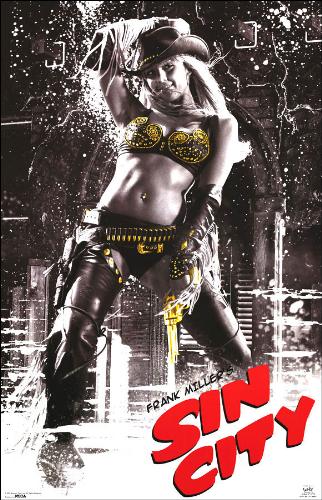 Nancy from Sin city - this is aposter of the film Sin city.it shows nancy a bar dancer played by the gorgeus jessica alba