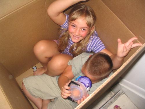 in the box - We spend hundreds of dollars on the toy, buy they play in the box it came in.