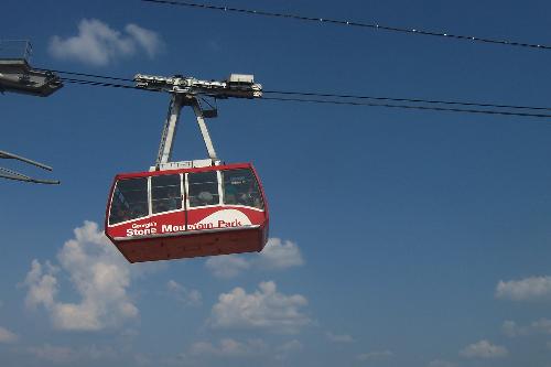 sky lift at Stone Mountain park - Picture of the sky lift at Stone Mountain Park, wher I met my husband.
