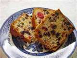 Fruit Cake - Fruit Cake Slices on a plate. Seen mostly around Xmas time and the New Year.