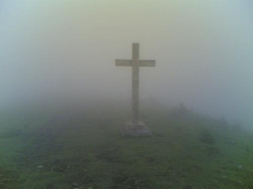 Eerie cross - This was upon a hill station in Kerala.My friends and I went to the spot at 4:00pm and the whole place was covered in mist and gave a haunting feeling.The cross added to the misery.