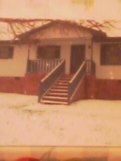 snow at the house - snow at my house