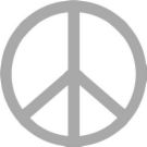peace logo or symbol - This is a worldwide peace symbol or peace logo. Nobody cares or bother who invented this kind of peace logo.