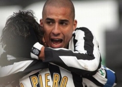 David Trezeguiet - Trezeguet won the 1998 FIFA World Cup with France, and in the 2000 European Championship scored the golden goal in the final against Italy to give the French the title. He also played for France in the 2002 and 2006 FIFA World Cups and Euro 2004. Trezeguet was named one of the top 125 greatest living footballers in March 2004. He also played in 1997 FIFA World Youth Championship.
As of 7 February 2007, Trezeguet has made 69 appearances for the French national side, scoring 34 goals in the process.
On 9 July 2006, Trezeguet took part in the Final of the 2006 FIFA World Cup. The match, against Italy, went to penalty kicks after a 1-1 tie and Trezeguet was the sole player from either team to miss a penalty kick, hitting the cross-bar. Italy won 5-3, having taken the first kick. David Trezeguiet - Trezeguet won the 1998 FIFA World Cup with France, and in the 2000 European Championship scored the golden goal in the final against Italy to give the French the title. He also played for France in the 2002 and 2006 FIFA World Cups and Euro 2004. Trezeguet was named one of the top 125 greatest living footballers in March 2004. He also played in 1997 FIFA World Youth Championship.
As of 7 February 2007, Trezeguet has made 69 appearances for the French national side, scoring 34 goals in the process.
On 9 July 2006, Trezeguet took part in the Final of the 2006 FIFA World Cup. The match, against Italy, went to penalty kicks after a 1-1 tie and Trezeguet was the sole player from either team to miss a penalty kick, hitting the cross-bar. Italy won 5-3, having taken the first kick.