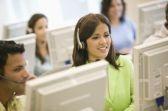 work - image of people working in a contact center...