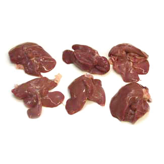 Raw Chicken Livers - These don't look nearly as 'real' as beef liver does!
