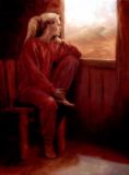 sitting and waiting... - woman waiting