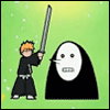 Ichigo Hitting a Menos Grande - Cartoon of ichigo hitting a Menos Grande