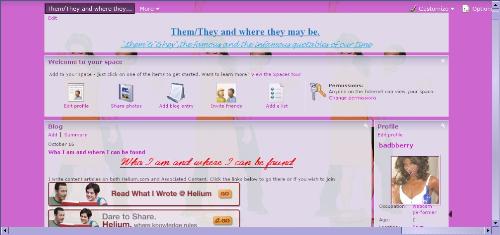 My msn spaces page - my msn spaces page
