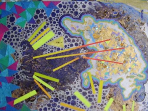 Paper Collage - Mixed.Media piece on Paper  A4 insize  I have hundreds of these....
