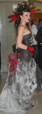 It's me, after a hair show. - ...do you love my feathers? :)