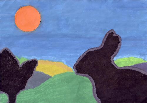 Rabbit based Artwork - Not a photo. Rabbit inspired artwork.