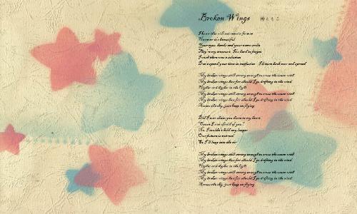 broken wings - This is the first time to send my drawing in my space~~hehe I hope somebody will like it.