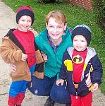 My grandsons and I - My grandsons and I last halloween 2006.