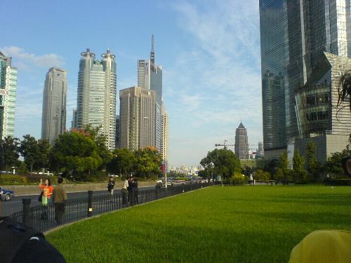 jin mao tower shanghai  - a lovely sunshine day !!!