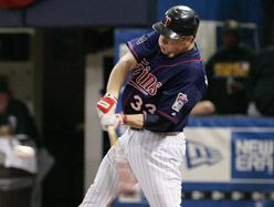 Justin Morneau - Justin Morneau hits it deep!