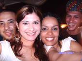 Christine and her Cousin Veronika, hubby and broth - Chris with cousin, hubby & brother