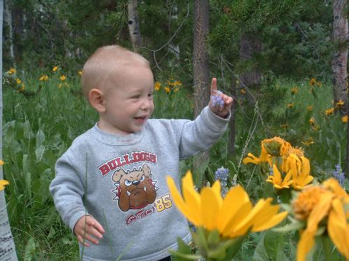 Aiden camping - I just look for the best moments for picture taking. I'd say this is one of them.