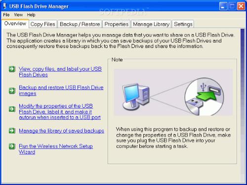 USB Manager screenshot - Screenshot fron the Microsoft USB Flah Drive Manager