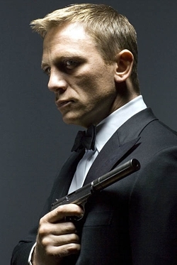 First blond Bond in world history:P - Daniel Craig as James Bond, agent 007 in 'Casino Royale' - 21st James Bond movie. I think He played very well. He remind me of manly Sean Connery Bond, but his charm shine quite a few times on the screen (line in the scene with him talking about his little finger xD)