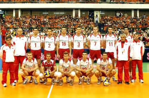 Polish volleyball team:) - They're second team of the world right now:D Sorry for a little photo but that's the only one I could find v.v